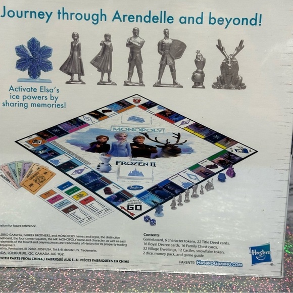 Disney Frozen II Monopoly Game Toy Hasbro Gaming New Sealed - Picture 6 of 14